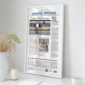 Bob Uecker Light of the Brewers Front Page