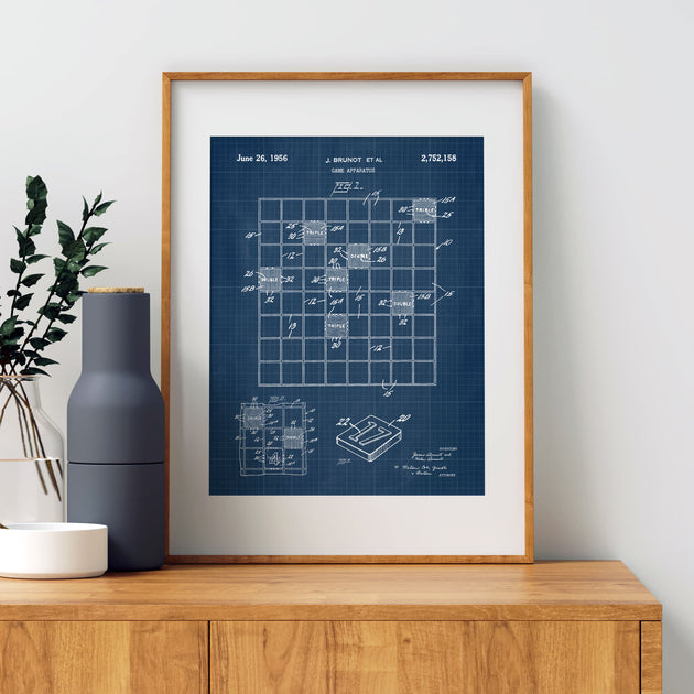 Vintage Scrabble Patent Art - Printable Digital Download – Pediment ...
