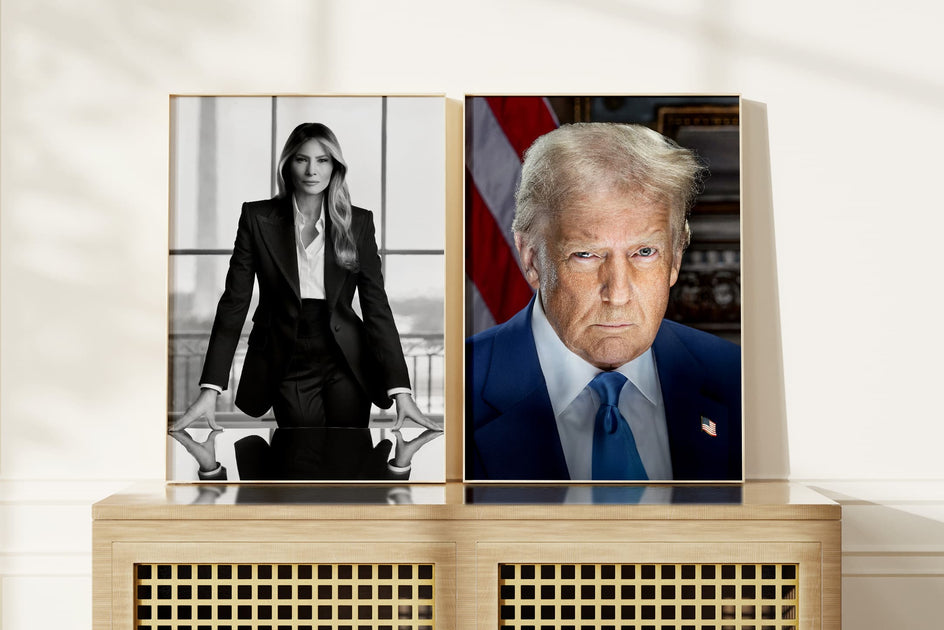 First Lady Melania Trump Portrait Wall Art Pediment Publishing