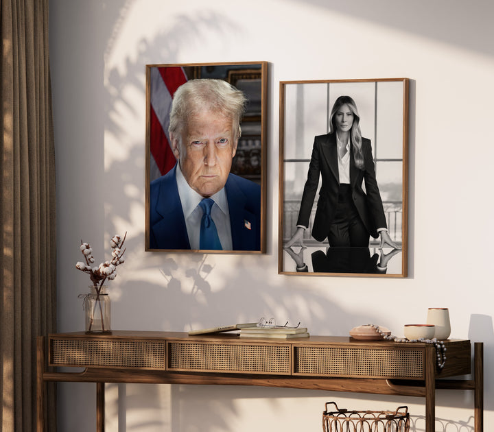 First Lady Melania Trump Portrait Wall Art Pediment Publishing