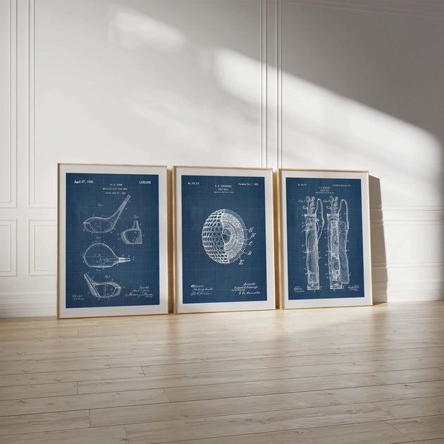 Vintage Golf Patents Set - Printable Digital Download – Pediment Publishing