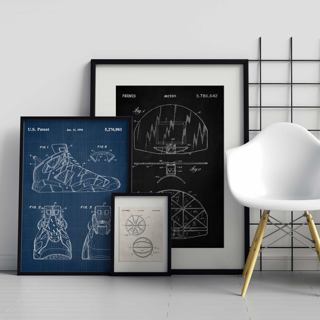 Vintage Basketball Patents Set - Printable Digital Download – Pediment Publishing