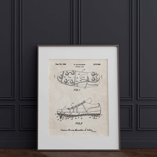 Vintage Football Patents Set - Printable Digital Download – Pediment Publishing