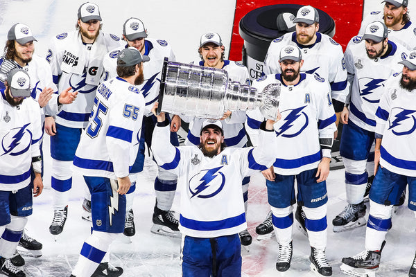 Defenseman Ryan McDonagh hoists the Stanley Cup following the Tampa Bay Lightning’s victory over the Dallas Stars in Game 6 of the Stanley Cup final in Edmonton. Special to the Times / Marko Ditkun