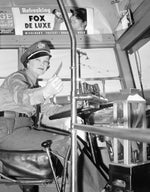 Bus driver Catherine Kramer was one of several women to take over Detroit bus routes during World War II. At the time, the city's transportation unit was called the Department of Street Railways. The Detroit News