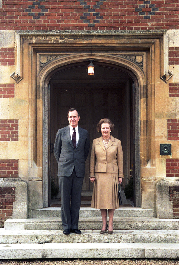 Vice President Bush meets with Prime Minister Thatcher on February 12, 1984, London, England. Photo credit: George Bush Presidential Library