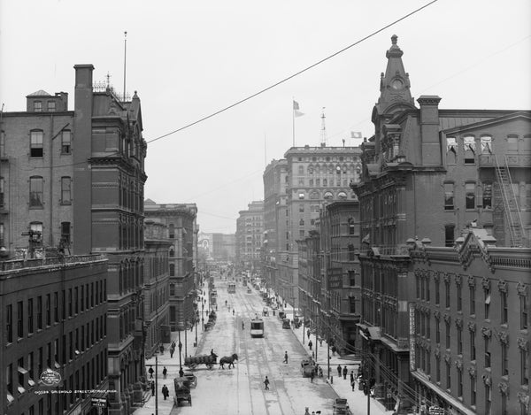 Griswold Street, circa 1906. Courtesy Library of Congress, Prints & Photographs Division, Detroit Publishing Company Collection / #LC-DIG-DET-4A13460