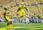 Freeman rushed for only 89 yards in the game, but his second fourth-quarter touchdown had the Ducks walking on air. Thomas Boyd/The Oregonian/OregonLive