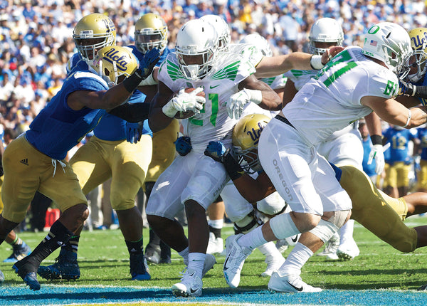 Freeman was a handful for the UCLA defense. His 2-yard touchdown run early in the fourth quarter capped a 69-yard Oregon drive that put the Ducks up 42-10. Thomas Boyd/The Oregonian/OregonLive