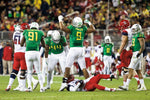 Oregon sacked Arizona’s Solomon three times during the game with Prevot, DeForest Buckner and Tony Washington getting one each. Thomas Boyd/The Oregonian/OregonLive