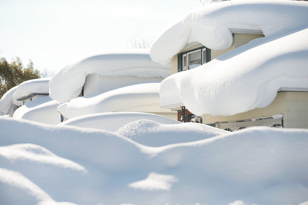 Sebring Drive in Depew looked like a winter wonderland, but the weight of the heavy snow would soon start to cause stress on roofs throughout Western New York. Robert Kirkham/Buffalo News