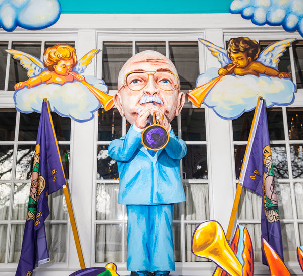 The owners of Commander’s Palace restaurant hired the Krewe of Red Beans to create house float decorations celebrating the late clarinet maestro Pete Fountain, whose Half-Fast Walking Club begins each Mardi Gras morning at the renowned dining spot. Sculpture by Lisa Browning and Daniel Fuselier. Sophia Germer / The Times-Picayune | The Advocate