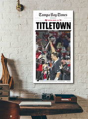 Titletown: Tampa Bay Times: Newspaper Front Page Poster Cover