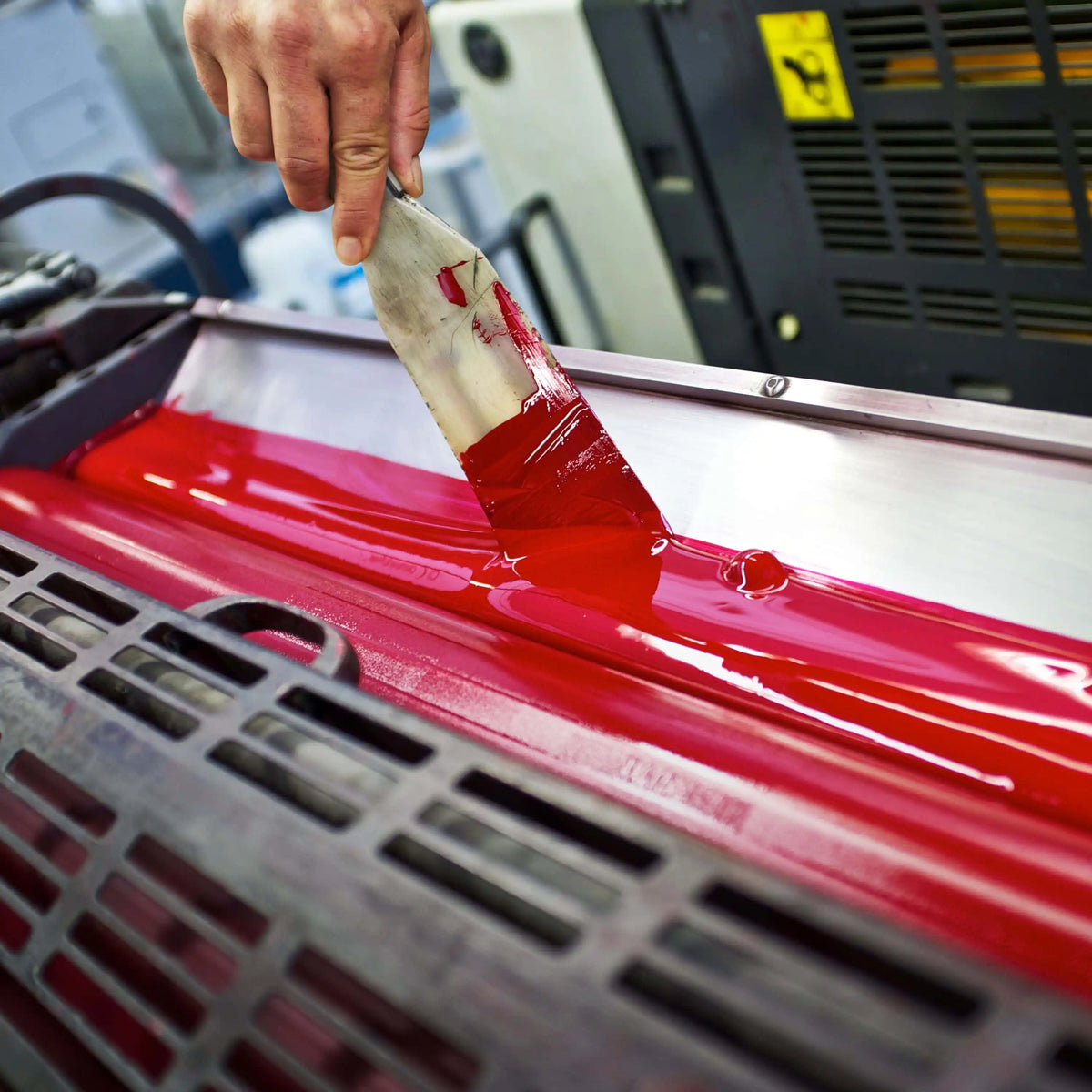Printing process showcasing premium quality