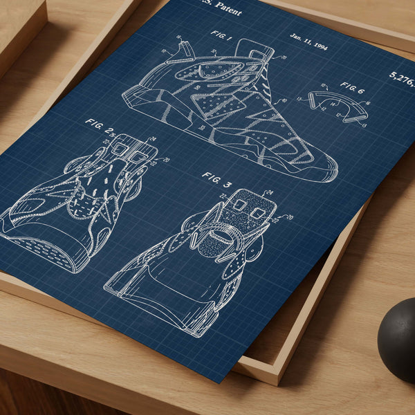 Basketball Shoe Patent Poster