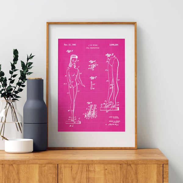 Doll Patent Wall Art
