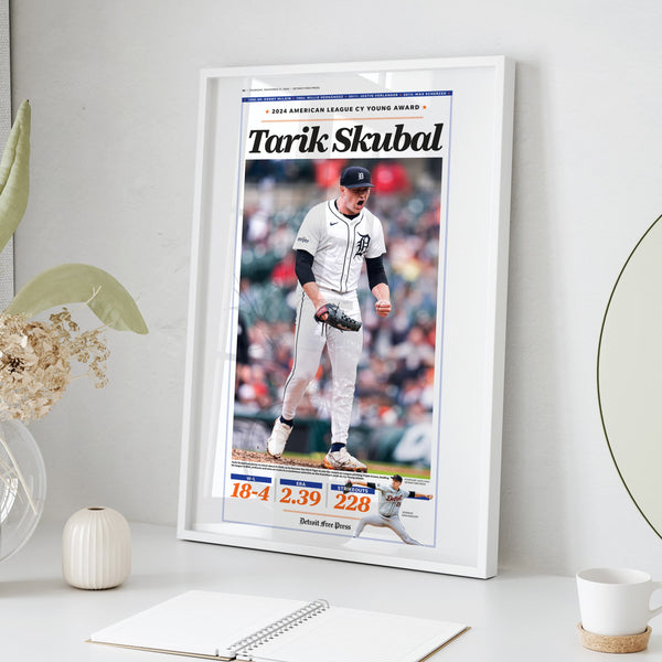 Tarik Skubal AL Cy Young Newspaper Front Page Wall Art – Pediment