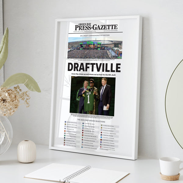 Green Bay Draftville 2025 NFL Draft Press-Gazette Front Page