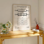 Rolling Pin Patent Wall Art