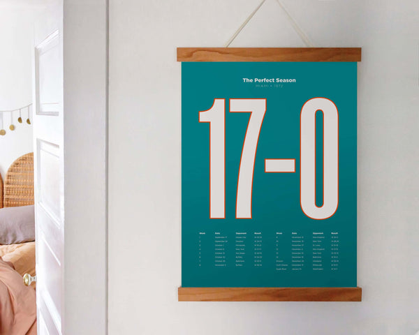 Miami Dolphins 1972 Perfect Season Wall Art