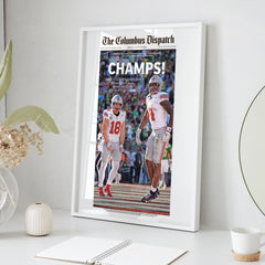 Ohio State Champs! Front Page Wall Art – Pediment Publishing