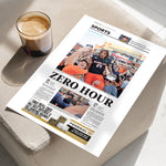 Oklahoma State vs. Oklahoma Zero Hour Front Page Wall Art