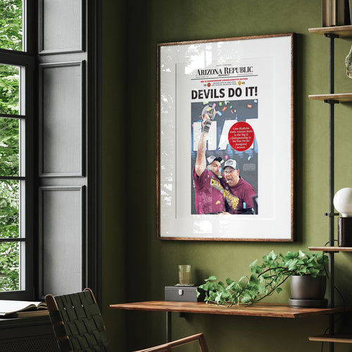 Devils Do It: Arizona State Big 12 Champs Front Page Wall Art