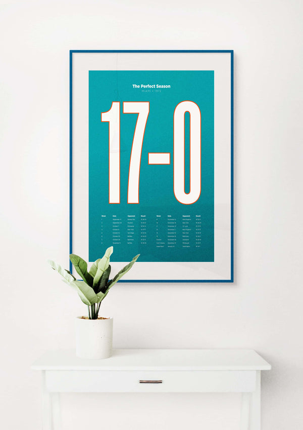 Miami Dolphins 1972 Perfect Season Wall Art