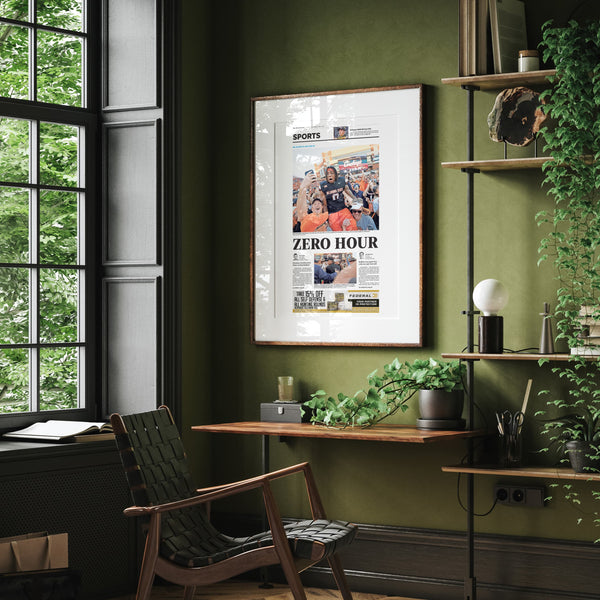 Oklahoma State vs. Oklahoma Zero Hour Front Page Wall Art