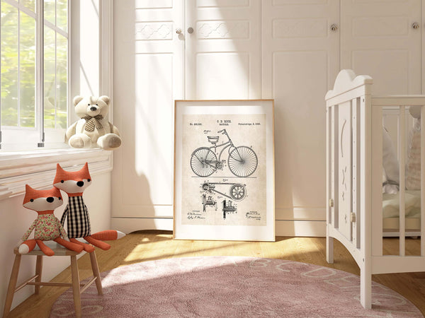 Bicycle Patent Wall Art