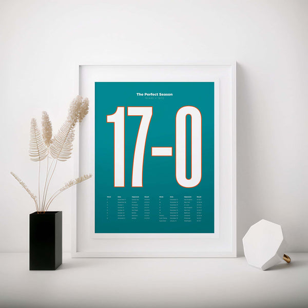 Miami Dolphins 1972 Perfect Season Wall Art