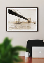 New York Under Brooklyn Bridge 1903 Wall Art