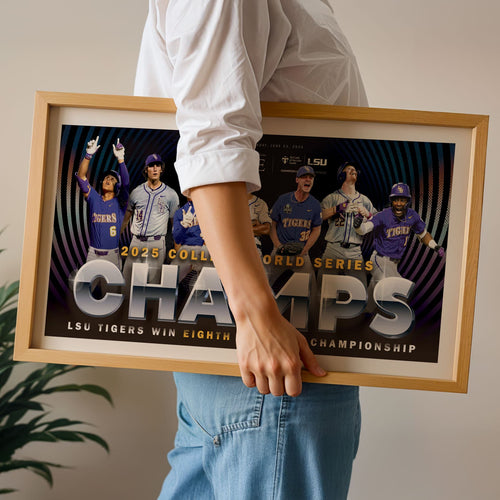LSU 2025 College World Series CHAMPS! Stadium Edition Front Page