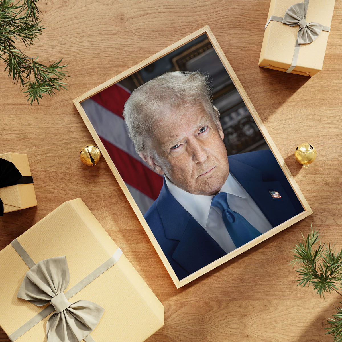 President Donald Trump White House Portrait Wall Art