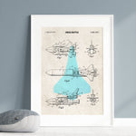 Space Shuttle Patent Wall Art