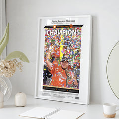 Texas Longhorns 2023 Big 12 Champions Front Page Wall Art Cover