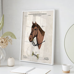Horse Bridle Patent Wall Art Cover