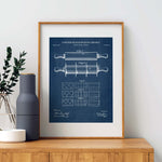 Rolling Pin Patent Wall Art
