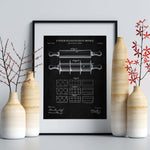 Rolling Pin Patent Wall Art