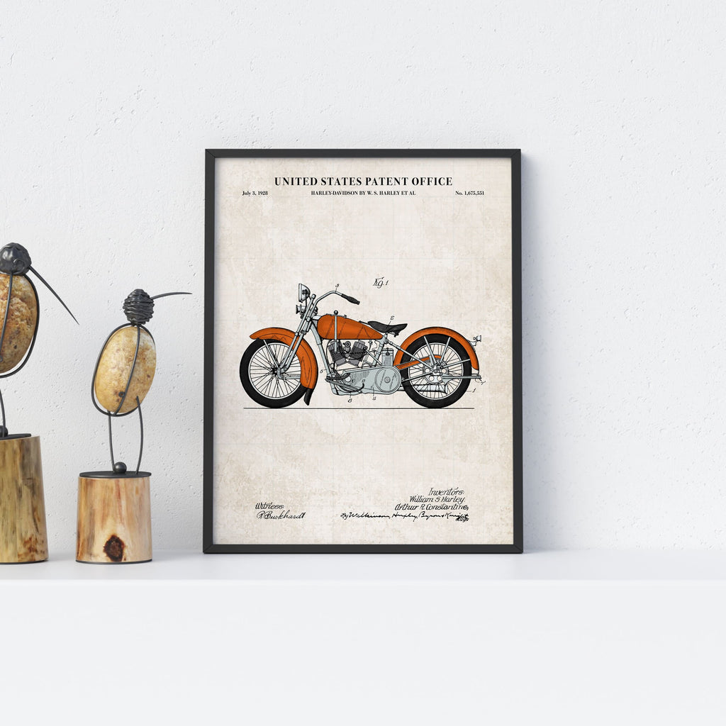Harley-Davidson Patent Wall Art