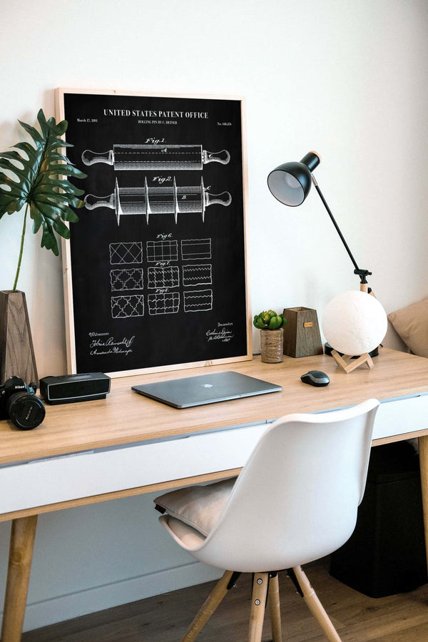Rolling Pin Patent Wall Art