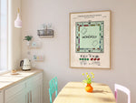 Monopoly Board Game Patent Wall Art