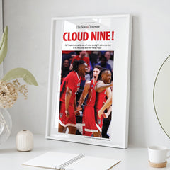 News & Observer's NC State Men's Basketball Cloud Nine Front Page Wall Art Cover