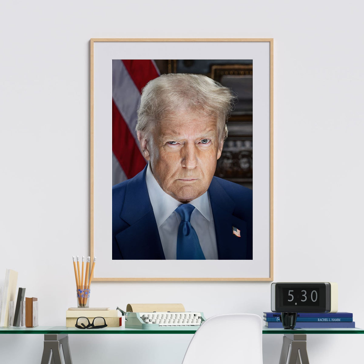 President Donald Trump White House Portrait Wall Art