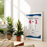Texas World Champions of Baseball By the Numbers Wall Art
