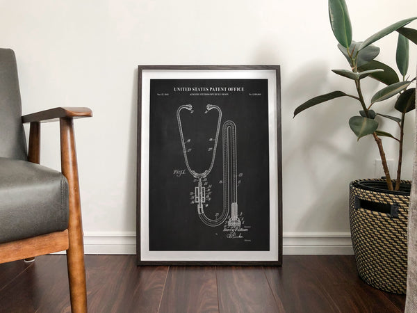 Stethoscope Patent Wall Art