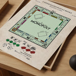 Monopoly Board Game Patent Wall Art