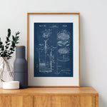 Coffee French Press Patent Poster