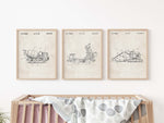 Construction Vehicle Cement Mixer Patent Wall Art