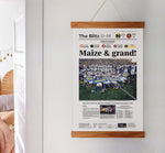 Michigan Wolverines 1,000th Win Front Page Wall Art